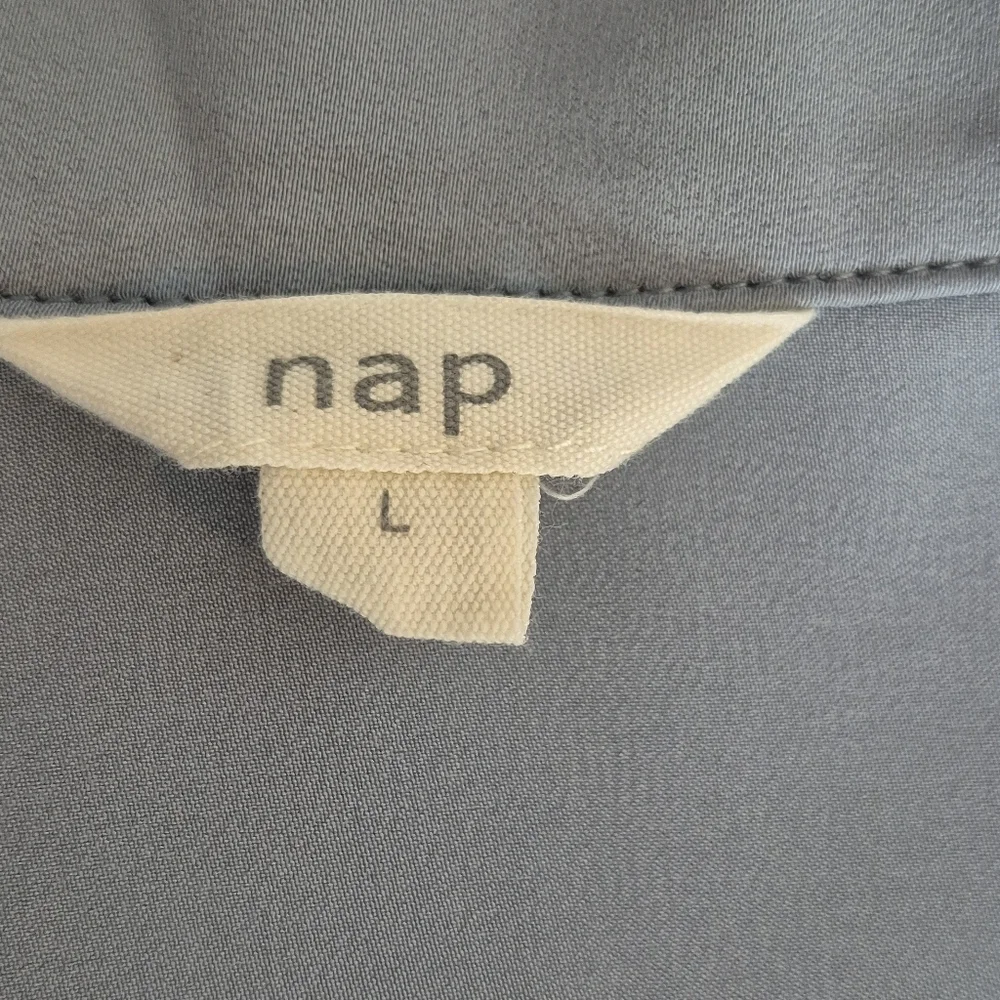Nap Drape Shirt Robe Loungewear Dress - Size L